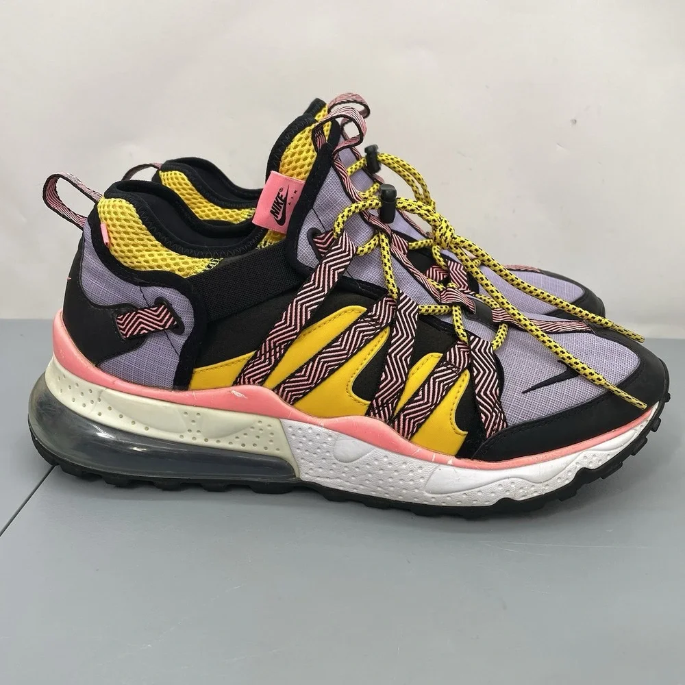 Nike Air Max 270 Bowfin Sneakers Shoes Hiking Outdoor Purple Yellow Mens 12